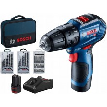 BOSCH GSB 12V-30 PROFESSIONAL Wiertarko-wkrętarka, 12V 2x2.0Ah 06019G9101