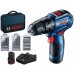 BOSCH GSB 12V-30 PROFESSIONAL Wiertarko-wkrętarka, 12V 2x2.0Ah 06019G9101