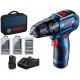 BOSCH GSB 12V-30 PROFESSIONAL Wiertarko-wkrętarka, 12V 2x2.0Ah 06019G9101