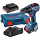 BOSCH GSB 18V-50 PROFESSIONAL Akumulatorowa wiertarko-wkretarka, 18V 2x2.0Ah 06019H5100