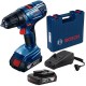 BOSCH GSB 18V-50 Aku Wkrętarka, 18V, 2x 5,0 Ah 06019H5101