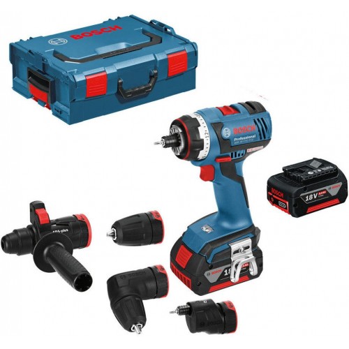 BOSCH GSR 18 V-EC FlexiClick2 set wiertarko-wkrętarki , L-BOXX, 2x 5,0 Ah 06019E110