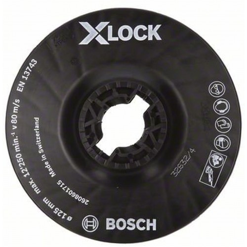 BOSCH X-LOCK Grinding disc, 125 mm 2608601715