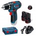 BOSCH GSR 12V-15 Professional wkrętarka akumulatorowa L-Boxx, 2x2Ah, 0601868109