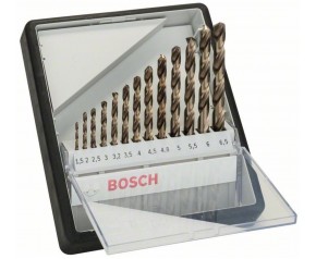 BOSCH 13-częściowy zestaw wierteł do metalu Robust Line HSS-Co, 2607019926