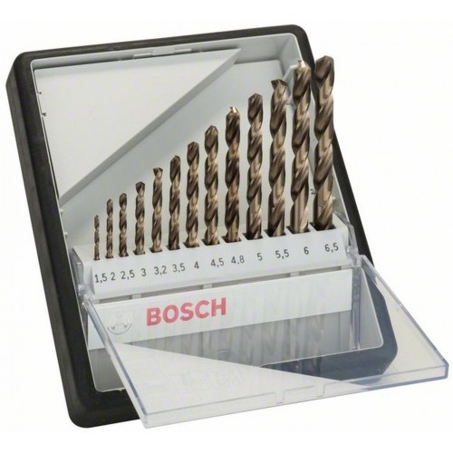 BOSCH 13-częściowy zestaw wierteł do metalu Robust Line HSS-Co, 2607019926