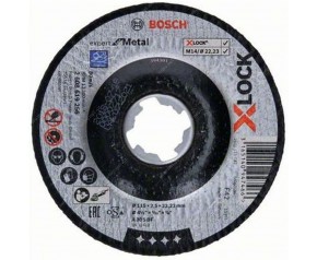 BOSCH X-LOCK Expert for Metal Tarcza tnąca wygięta, 125 × 2,5 × 22,23mm 2608619257