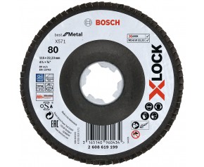 BOSCH X-LOCK X571 Best for Metal Tarcza listkowa, 115x22,23mm, 80 2608619199