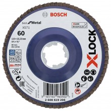 BOSCH X-LOCK Best for Metal Tarcza listkowa prosta X571, 115x22,23mm, G120, 2608619208