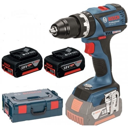 BOSCH GSB 18 V-EC Professional Wiertarka, L-BOXX, 2× 2,0 Ah Li-ion 06019E9105