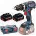 BOSCH GSB 18 V-EC Professional Wiertarka, L-BOXX, 2× 2,0 Ah Li-ion 06019E9105