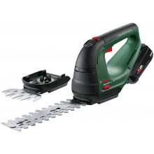 BOSCH AdvancedShear 18V-10 Zestaw: akumulatorowe nożyce do trawy i do krzewów 0600857001