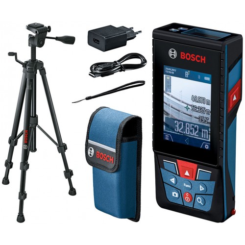 BOSCH GLM 120 C Professional Dalmierz laserowy + BT 150 Statyw budowlany 0601072F01