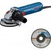 BOSCH GWS 12-125 PROFESSIONAL Szlifierka kątowa + tarcza zdzierająca 06013A6100