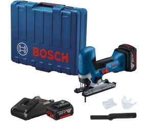 BOSCH GST 185-LI Wyrzynarka akumulatorowa, 2x GBA 18V 4.0Ah, walizka 06015B2022
