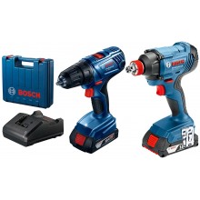 BOSCH GDX 180-Li Aku wkrętarka udarowo-obrotowa+GSR180-LI Akku wiertarko-wkręta 06019G5222