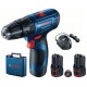 BOSCH GSB 120-LI PROFESSAkumulatorowa wiertarko-wkrętarka udarowa 2x 12V 2.0Ah, 06019G8100