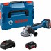 BOSCH GWS 18V-10 P Aku szlifierka kątowa, 2x 5,0Ah, L-BOXX 06019J4101