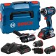 BOSCH GSR 18V-90 FC Wiertarko-wkrętarka, 2x 4,0Ah, GAL 18V-40, L-BOXX 136 06019K6200