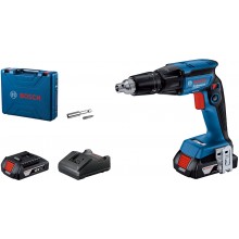 BOSCH Wkrętarka do montażu suchej zabudowy, 2x 2.0 Ah, GAL 18V-20, kufor 06019K7020