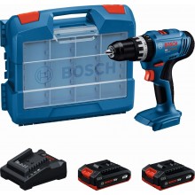 BOSCH GSB 18V-25 PROFESSIONAL Aku wiertarko-wkrętarka udarowa, 2x 2,0Ah,walizka 06019K9304