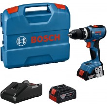 BOSCH GSB 18V-65 PROFESSIONAL Wiertarka udarowa, 1 x 2.0 Ah, 1 x 4.0Ah, L-Case 06019N3332