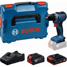 BOSCH GSR18V-52 PROFESSIONAL Wiertarko-wkrętarka aku, 1x 2,0Ah +1x 4,0Ah,L-BOXX 06019S0024
