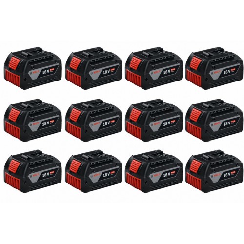 BOSCH GBA PROFESSIONAL 18 V Zestaw 12 akumulatorów 5,0 Ah 0602494003
