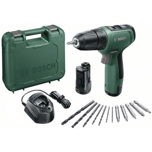 BOSCH EasyDrill 1200 Wiertarko-wkrętarka aku. (2x1,5 Ah) + GAL 1210 CV + AC 06039D3002