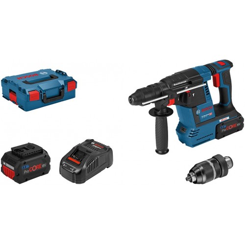 BOSCH GBH 18V-26 F Młotowiertarka akumulatorowa 2 x 8,0 Ah ProCORE, L-BOXX 061191000E