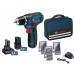 WYPRZEDAŻ!!!BOSCH GSR12V-15Wiertarko-wkrętarka akumulatorowa,12V+osprzęt+torba0615990G6L