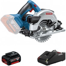 BOSCH GKS 18V-57 Akumulatorowa pilarka tarczowa + GBA 18V 4.0Ah + GAL 18V-40 0615990M42