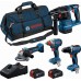 BOSCH PROFESSIONAL Zestaw narzędzi GSR + GDX + GBH + GWS + 2× 5,0 Ah + GAL18V-40 0615A500B
