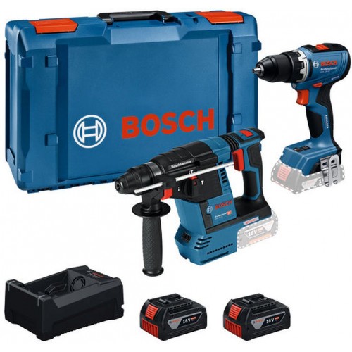 BOSCH Uniwersalny zestaw 18V PROFESSIONAL GSR+GBH+2x5,0Ah+GAL 0615A500E4 BOSCH Uniwersalny zestaw 18V PROFESSIONAL GSR+GBH+2x5,0Ah+GAL 0615A500E4