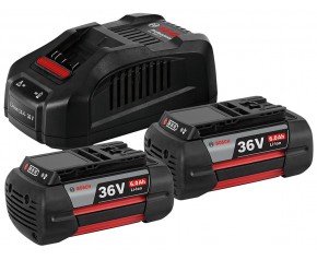 BOSCH 2× GBA 36V 6.0AH + GAL 3680 CV PROFESSIONAL Zestaw startowy 1600A00L1U