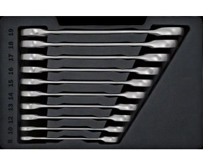 BOSCH Zestaw kluczy satin grey (10szt) 1600A02AU0
