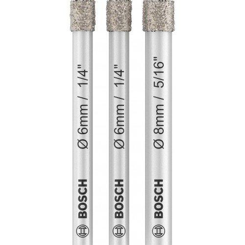BOSCH Zestaw wierteł PRO Ceramic dry Drill Bit Set, 6 x 66, 6 x 66, 8 x 66 mm 2607011626
