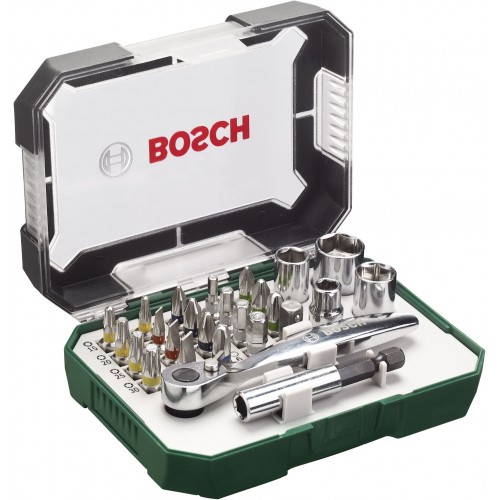 BOSCH Zestaw bitów 26 sztuk Grzechotka 2607017322