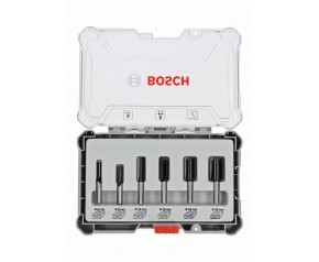 BOSCH Zestaw frezów z prostym trzpieniem 6 mm, 6 szt. 2607017465
