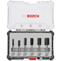 BOSCH Zestaw frezów z prostym trzpieniem 8 mm, 6 szt. 2607017466