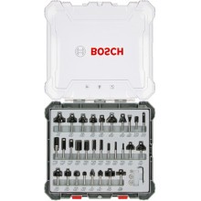 BOSCH Mieszany zestaw frezów, trzpień 6 mm, 30 szt. 2607017472