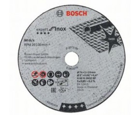 Tarcza tnąca Expert for Inox BOSCH, A60RINOXBF;76 x 1mm;10mm, 5szt 2608601520