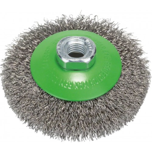 BOSCH Szczotka stożkowa, drut karbowany, 100, stal nierdzewna 100 mm, 0,35 mm, M14 2608622