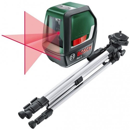 BOSCH Laser krzyżowy z cyfrowym wyświetlaczem i statywem model PLL 2 SET 0603663401