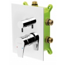 NOVASERVIS NOBLESS HEDA Bateria podtynkowa z boxem, chrom BOX40051RX,0