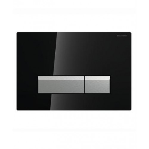 GEBERIT SIGMA 40 przycisk spłukujący do stelaża z odciągiem szkło czarne 115.600.SJ.1