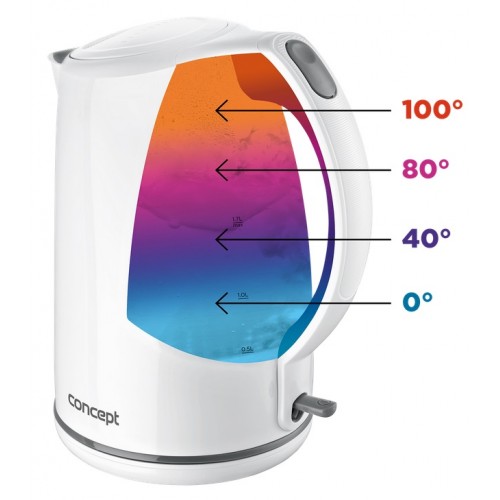 CONCEPT RK2350 Czajnik bezprzewodowy z kolorowym podświetleniem 1,7 l rk2350 CONCEPT RK2350 Czajnik bezprzewodowy z kolorowym podświetleniem 1,7 l rk2350