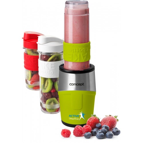 CONCEPT SM3386 SMOOTHIE MAKER Active 500W, 2 x 570ml + 400ml, zielony sm3387