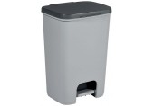 CURVER ESSENTIALS 40L Kosz na śmieci z pedałem, antracyt/szary 00760-686
