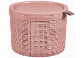 CURVER JUTE 2L Koszyk okrągły 17 x 17 x 13 cm, różowy 01903-204